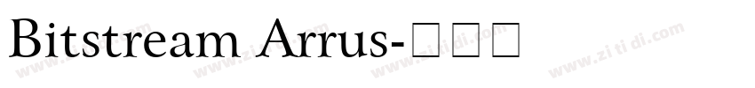 Bitstream Arrus字体转换